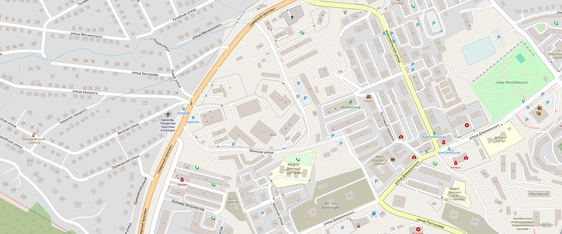 CARtech 办公室地图 — 纳霍德卡，Minskaya 街 6А