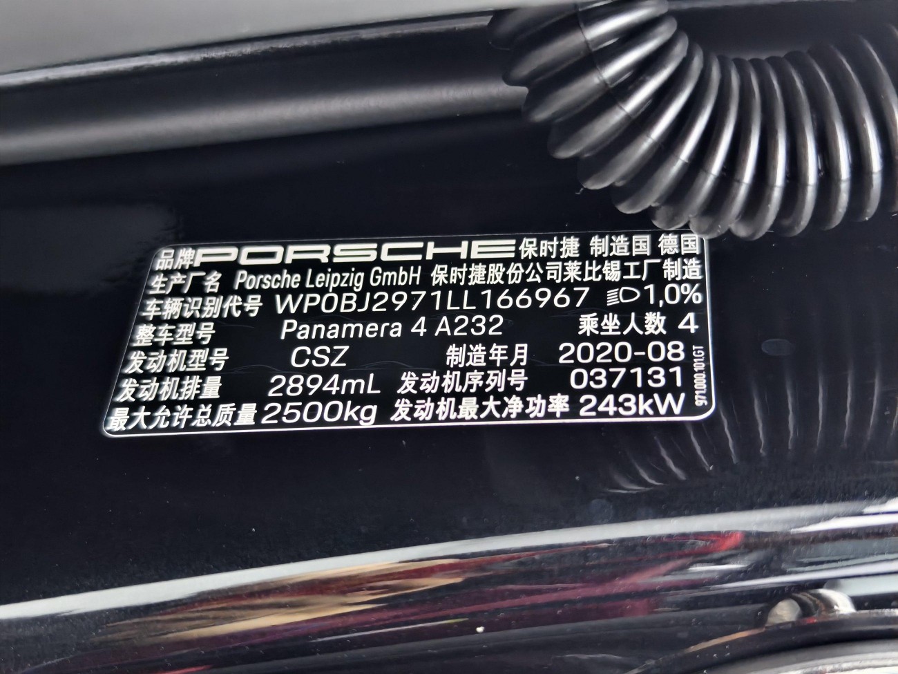 Porsche Panamera 2020