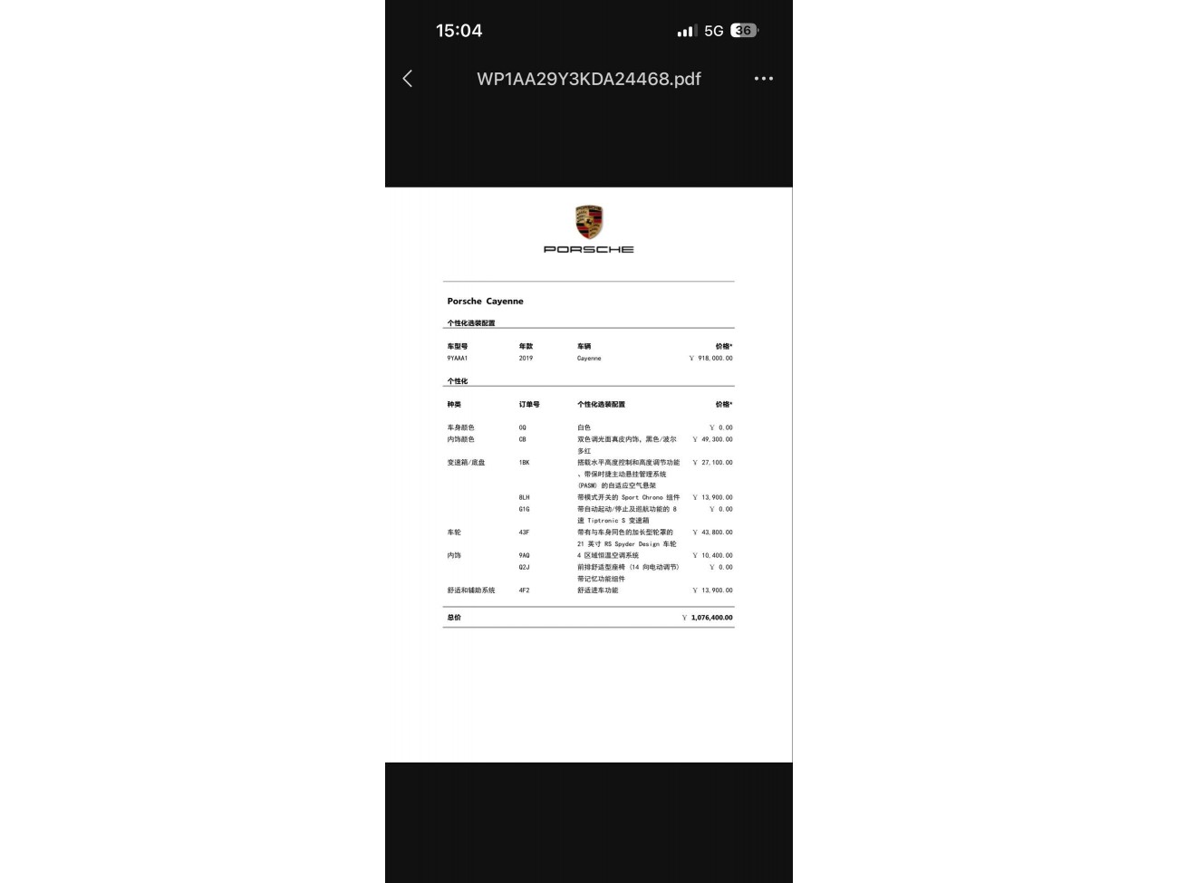 Porsche Cayenne 2019